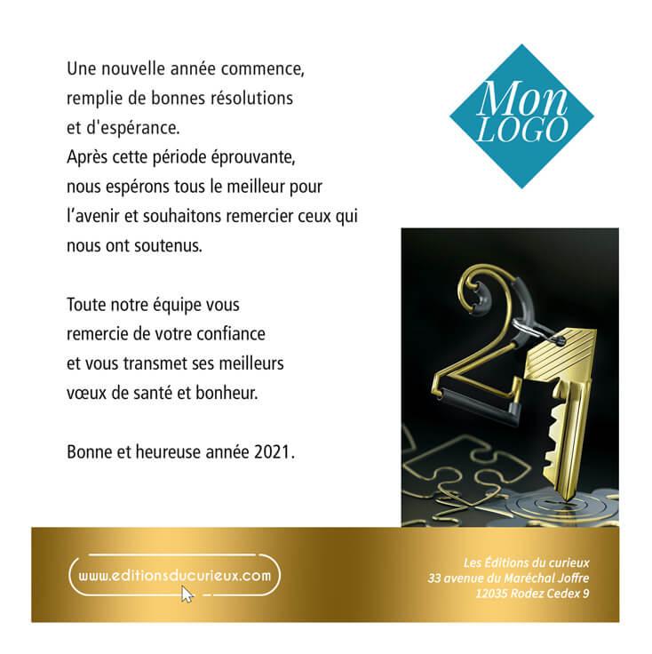 Texte de Voeux original & professionnel  Exemple de message entreprise